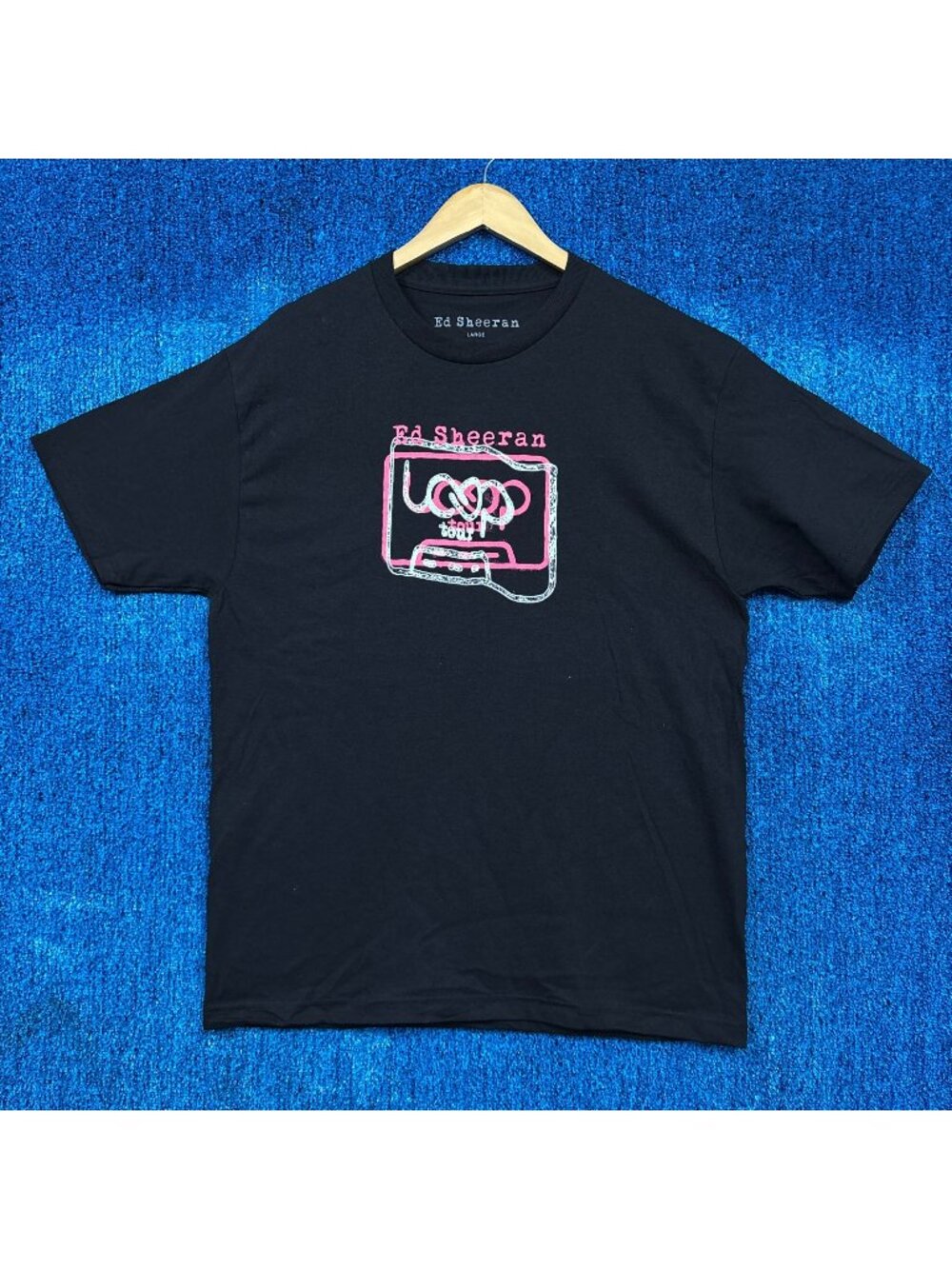 Ed Sheeran Play Album Cassette Art Loop Tour Dates Pop Tee L